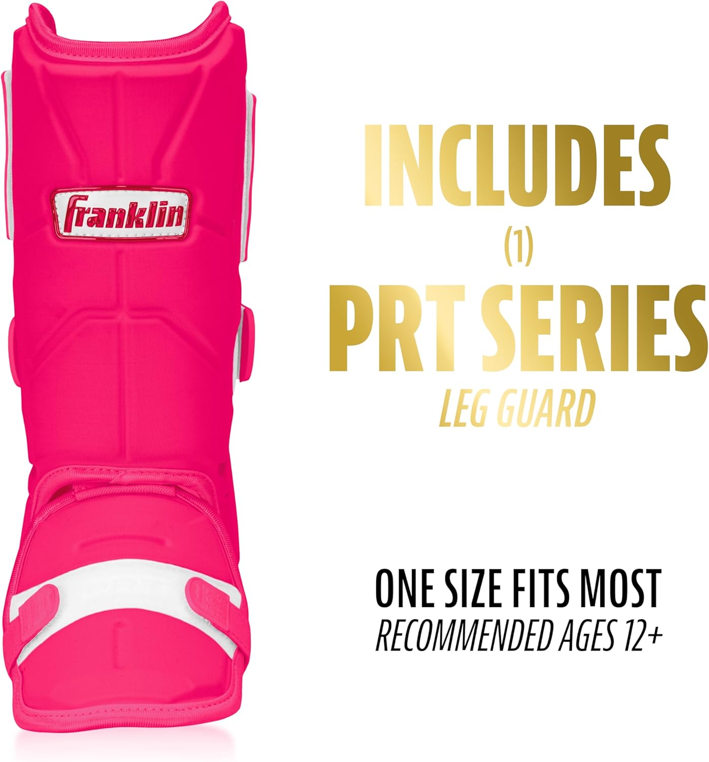 Franklin Sports Baseball + Softball Leg Guard - PRT Series Adult Shin + Foot Batting Shield - Right + Left Hand Hitters