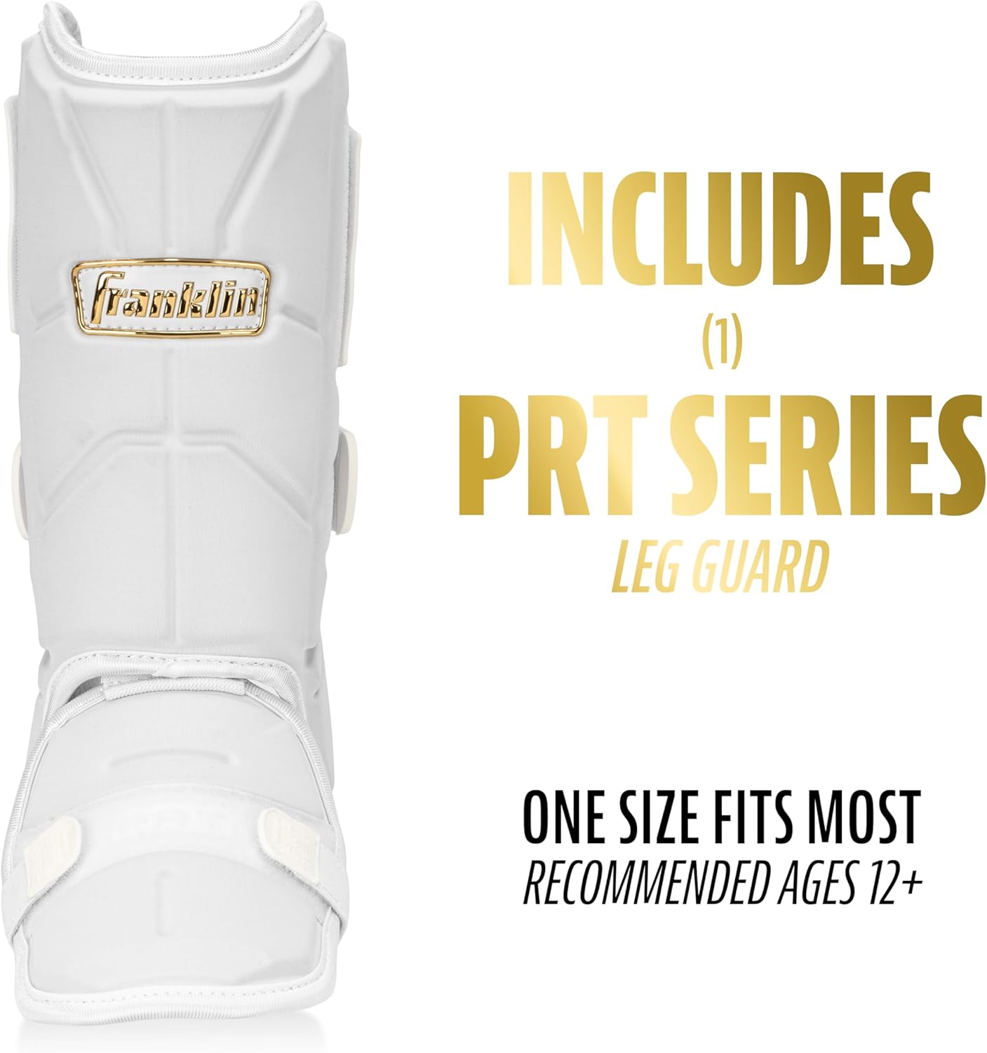 Franklin Sports Baseball + Softball Leg Guard - PRT Series Adult Shin + Foot Batting Shield - Right + Left Hand Hitters