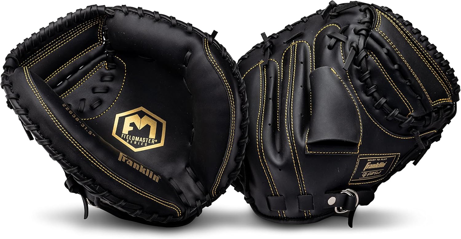 Franklin Sports Baseball + Softball Gloves - Field Master Adult + Youth Baseball + Softball Gloves - Right Hand + Left Hand Gloves - Infield + Outfield Mitts - Multiple Sizes + Colors