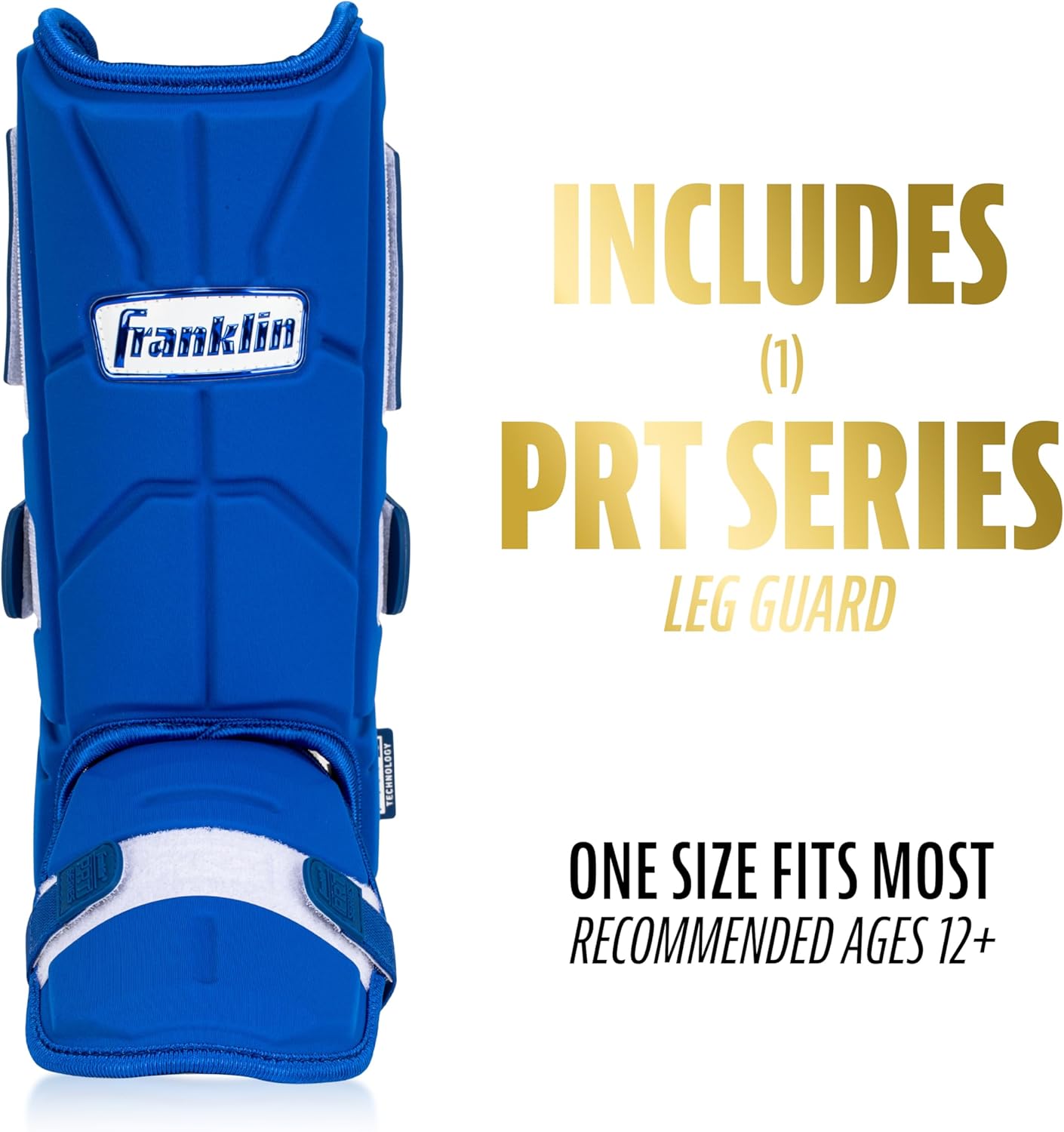 Franklin Sports Baseball + Softball Leg Guard - PRT Series Adult Shin + Foot Batting Shield - Right + Left Hand Hitters