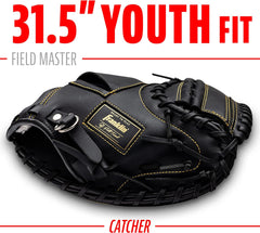 Franklin Sports Baseball + Softball Gloves - Field Master Adult + Youth Baseball + Softball Gloves - Right Hand + Left Hand Gloves - Infield + Outfield Mitts - Multiple Sizes + Colors