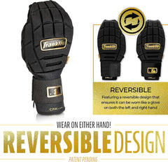 Franklin Sports MLB Baseball + Softball Sliding Mitt - CFX PRT Adult + Youth Protective Baserunning Sliding Gloves - Left + Right Hand Mitt - Hand + Wrist Protector for Running - Kids + Adults Sizes