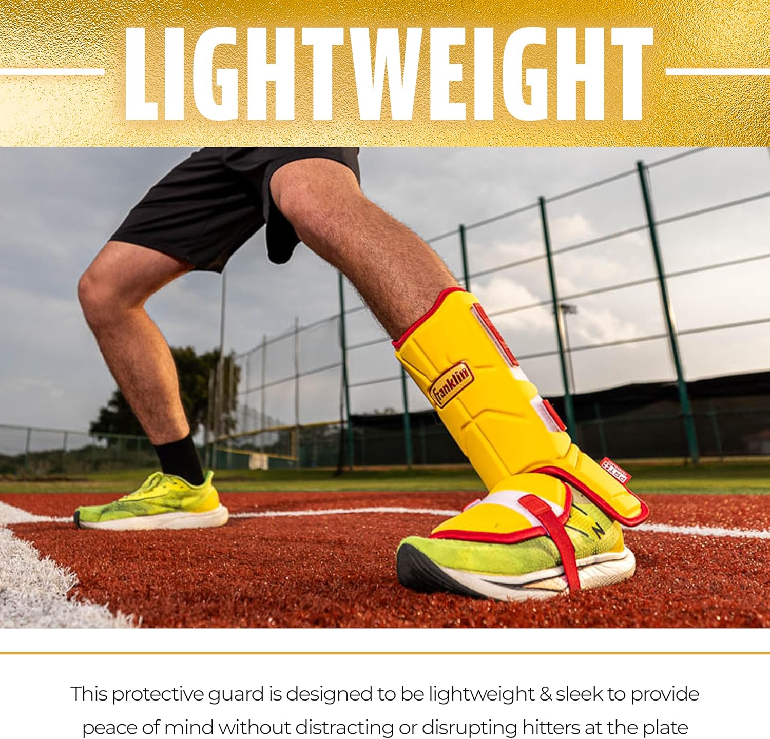 Franklin Sports Baseball + Softball Leg Guard - PRT Series Adult Shin + Foot Batting Shield - Right + Left Hand Hitters