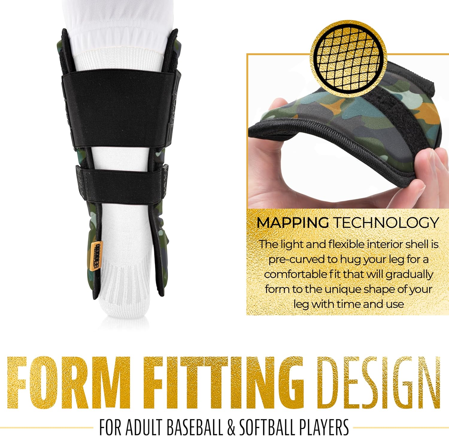 Franklin Sports Baseball + Softball Leg Guard - PRT Series Adult Shin + Foot Batting Shield - Right + Left Hand Hitters