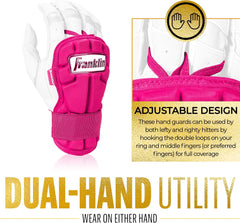 Franklin Sports Baseball Hand and Wrist Guard - PRT LG Series Adult Protector for Batting - Protective Shield for Right and Left Hand Hitters - One Size - Adult