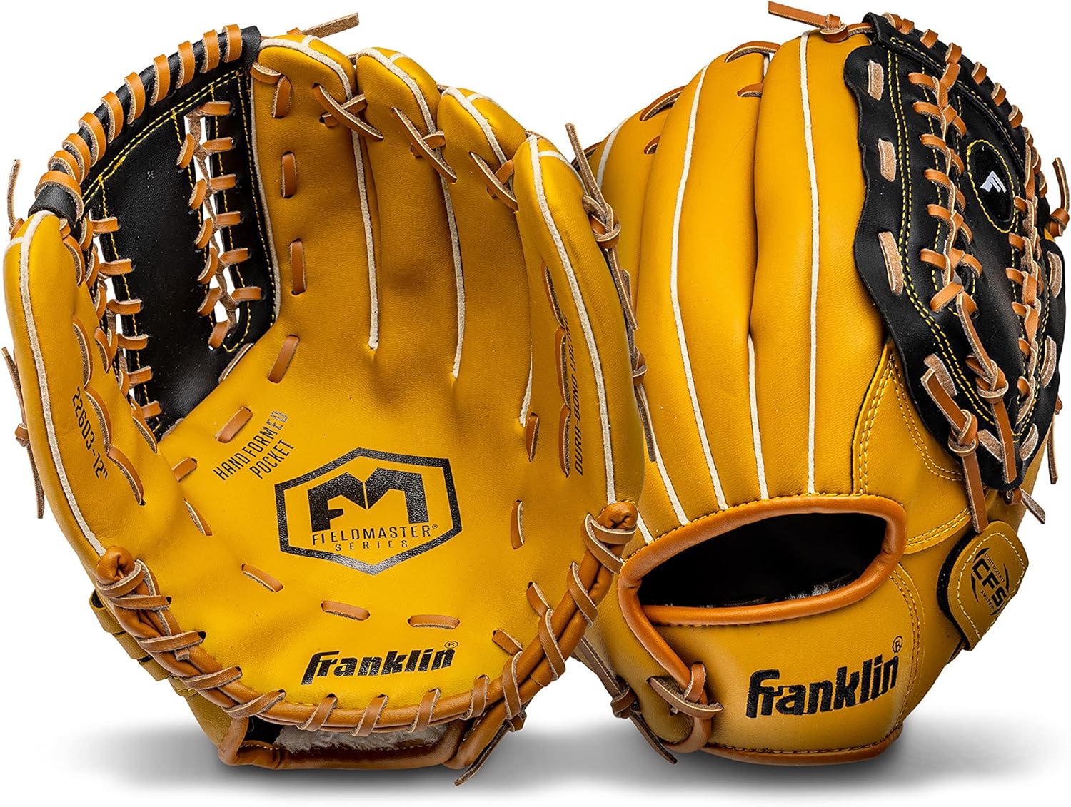 Franklin Sports Baseball + Softball Gloves - Field Master Adult + Youth Baseball + Softball Gloves - Right Hand + Left Hand Gloves - Infield + Outfield Mitts - Multiple Sizes + Colors