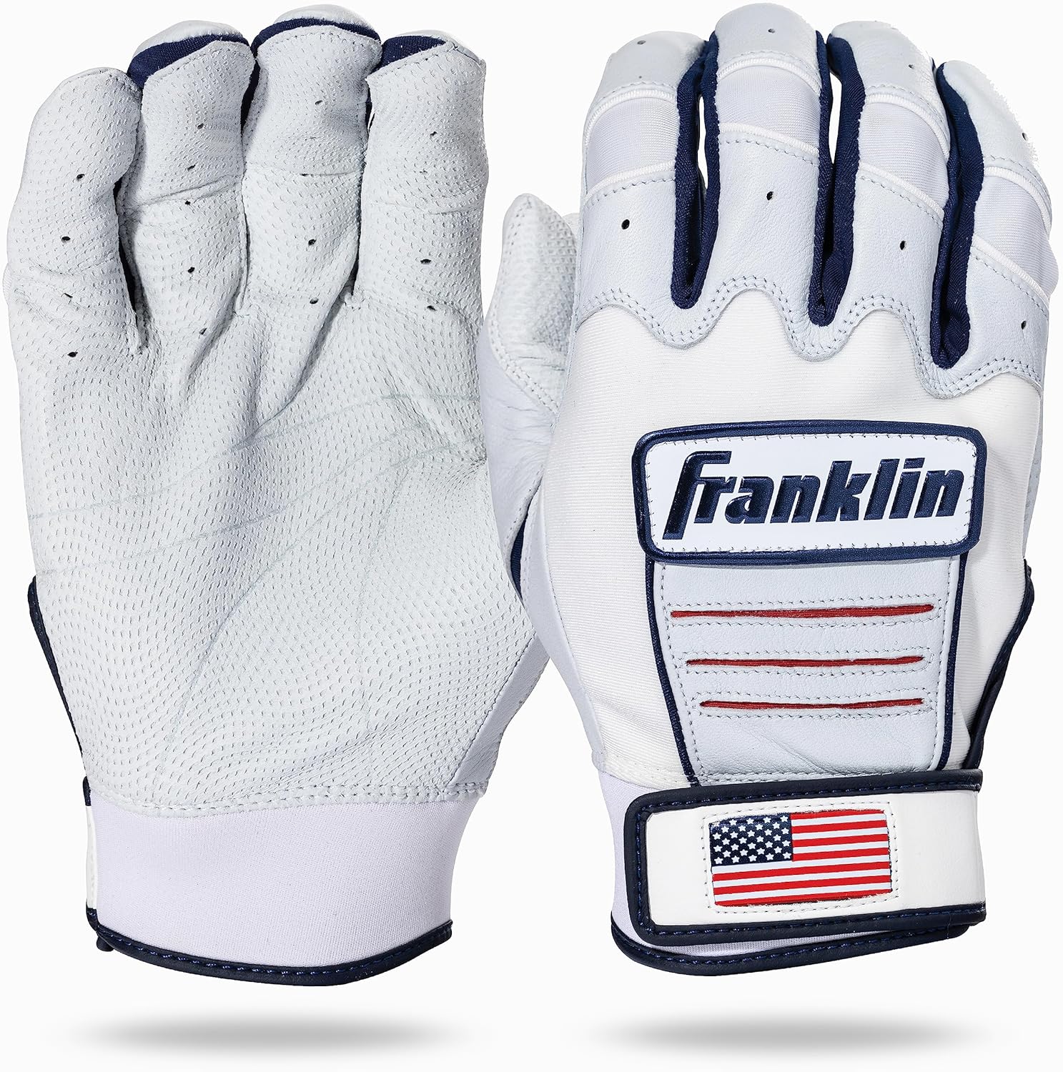 Franklin Sports MLB Baseball Batting Gloves - CFX Pro Adult + Youth Batting Glove Pairs - Baseball + Softball Batting Gloves - Multiple Sizes + Colors